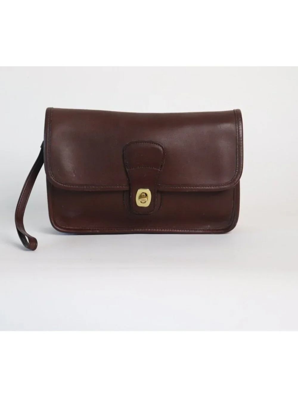 Vintage 1980's Coach Turn-Lock Clutch Bag Style 9832
